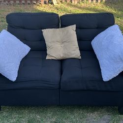 Beautiful black loveseat