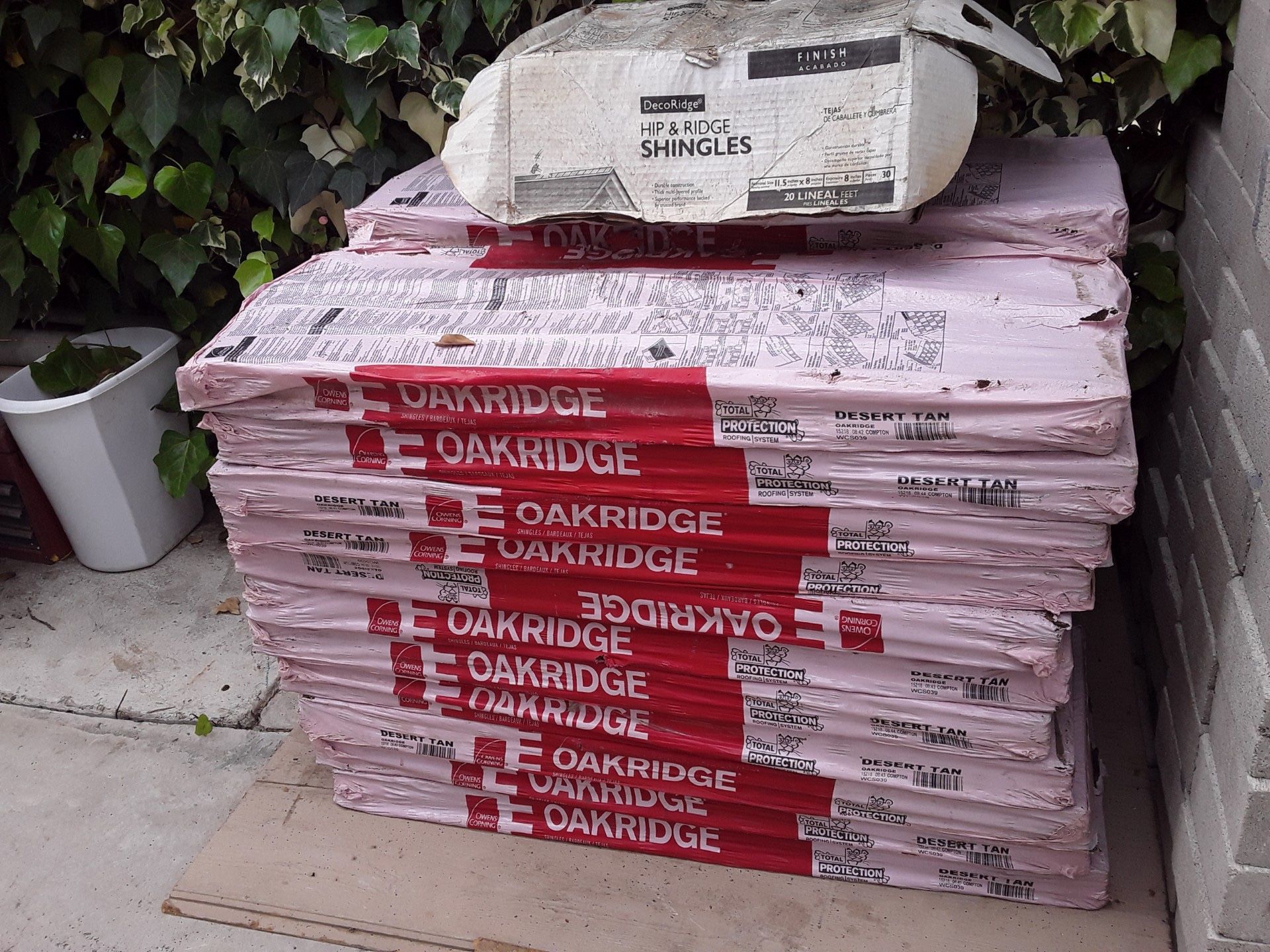 6 Boxes Of Roof Shingles For Sell