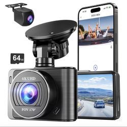 4K/1080p Dash Camera Front and Rear