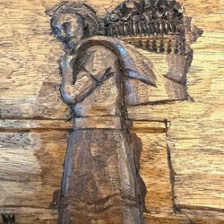 Vintage  Mexico Wood Tray 