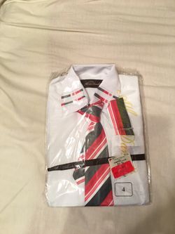Boys Dress Shirt & Tie *new*