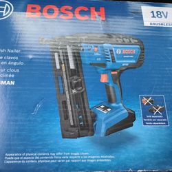 Bosch 18v 16 Ga Cordless Angled Finish Nailer Kit 