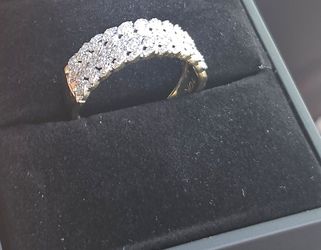 Size 12 Diamond Cuban link ring
