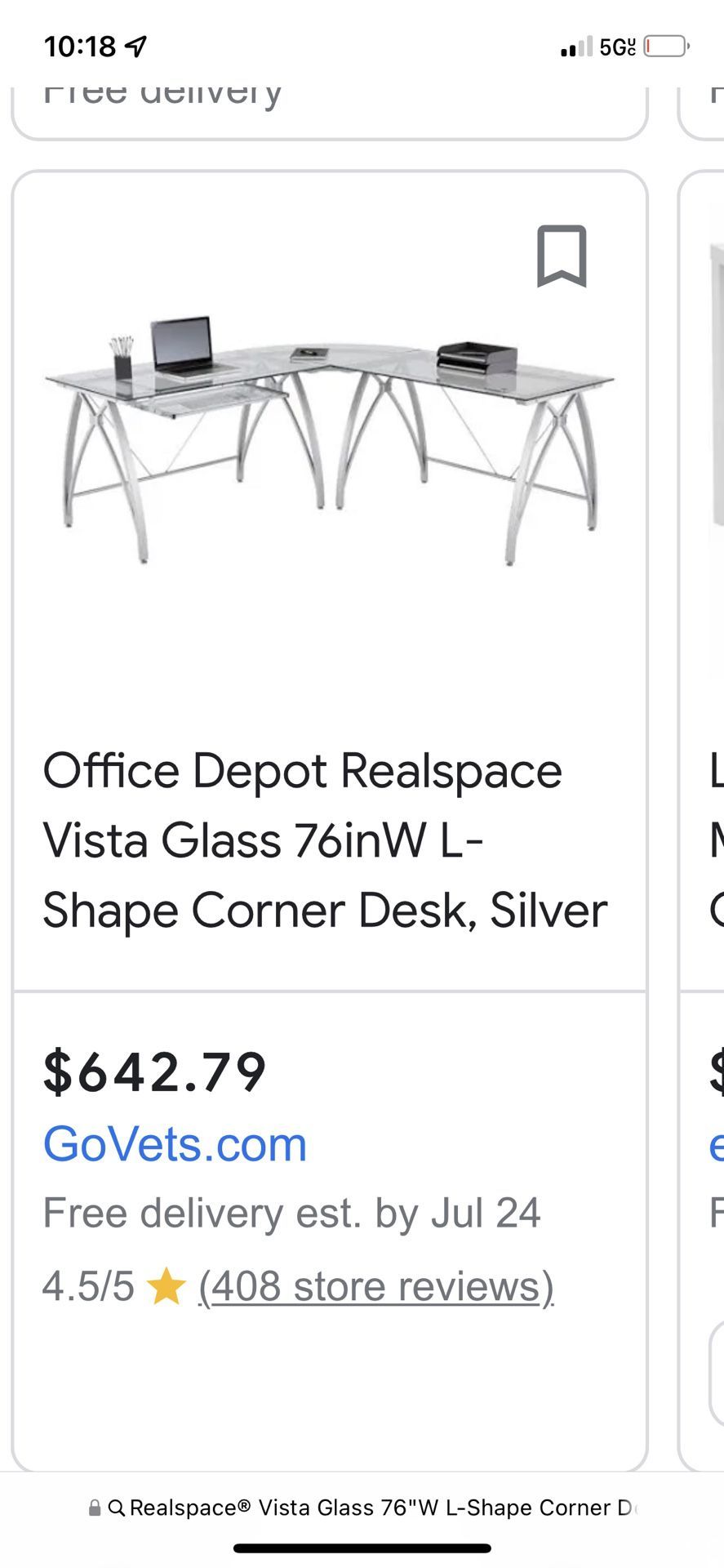 L Shape Corner Desk