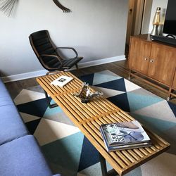 Vintage Mid Century Modern Herman Miller Slat Bench