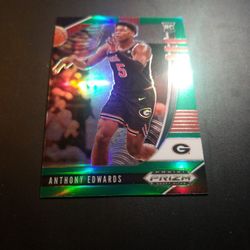 2020-21 Anthony Edwards Prizm Rookie card Green Prizm