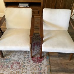Pair of Mid-Century Modern Style Accent Chairs ( make me an offer )
