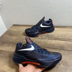 Nike KD 4 IV Midnight Navy 473679-400 (2011) Rare Size 9 Shoes Sneakers