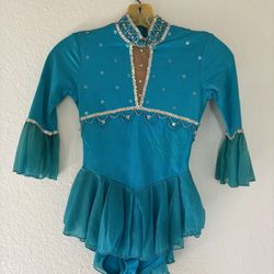 Blue Figure Skating Dress