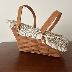 Longaberger 1989 Two Handled Sleigh Basket