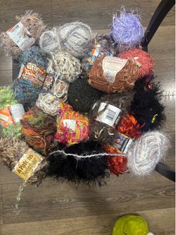 Vintage Unique Yarns (cat not included)