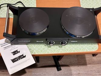 Techwood electric double burner hot plate