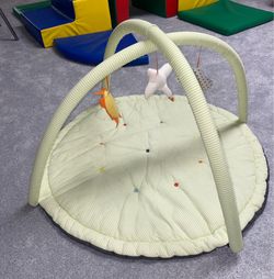 green IKEA LEKA baby gym