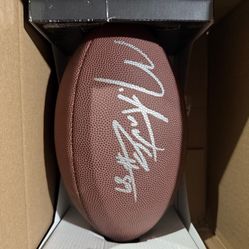 WILSON NFL FOOTBALL SIGNED AUTOGRAPHED RAVENS MARK ANDREWS COA