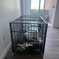 Rolling Dog Crate 