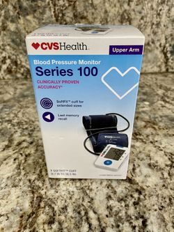 NEW CVS Health Series 100 Upper Arm Blood Pressure Monitor