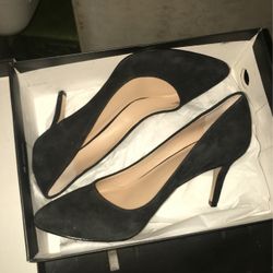 International Concepts Black Suede Heels