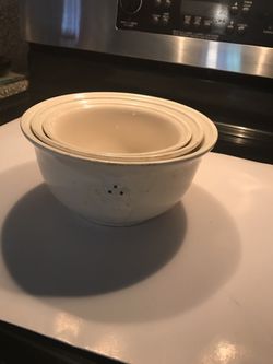 3 Pilsbury's Dough Boy bowls