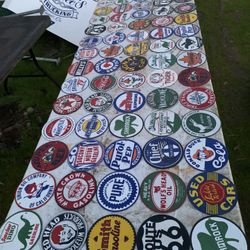 porcelain pump plate 6 inch signs $25 each  Or 5 for $100   