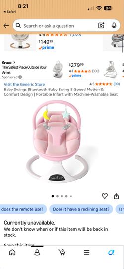 Baby swing