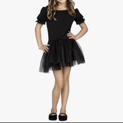 New- Fun World Tutu Skirt Dress Black Pettidress Costume for Kids