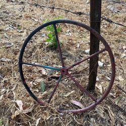 Vintage Metal Wheel 
