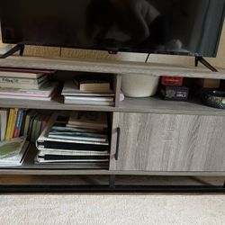 Modern TV Stand / Media Console - Rustic Gray Finish