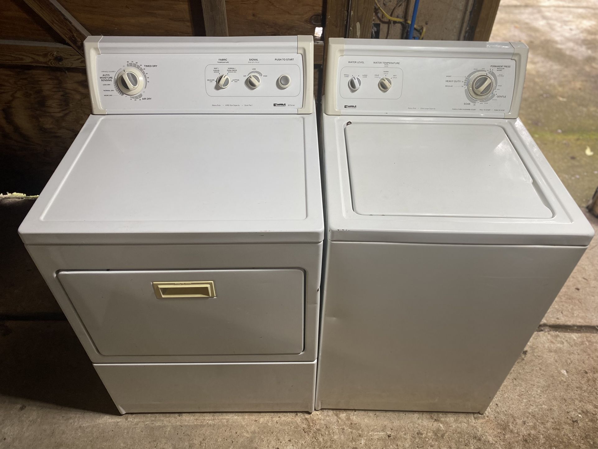 Matching Kenmore Washer And Dryer Set