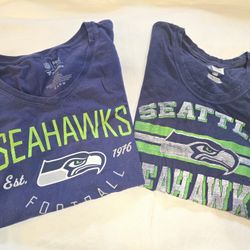 2 Seahawks Large Womens T-Shirts