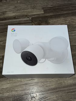 New Sealed Google Nest Cam with Floodlight - Wired Outdoor Smart Home Security Camera