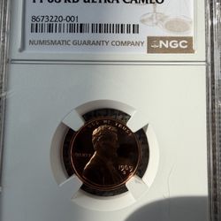 1969-S Lincoln Memorial Cent 1C – NGC PF68 RD Ultra Cameo – Proof Red