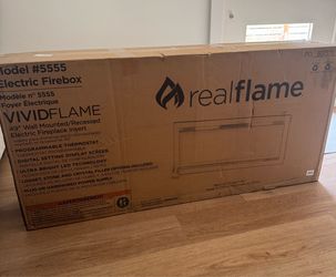 Real Flame 49” Electric Fireplace (New/Never Opened)