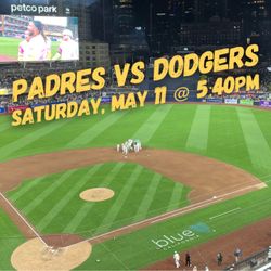 Padres vs Dodgers MLB Baseball Tickets - Saturday, May 11 @ 5:40pm