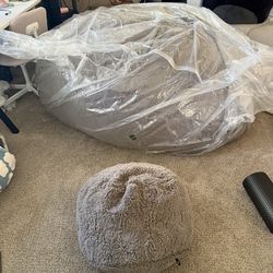 Lovesac Beanbag chair + foot rest