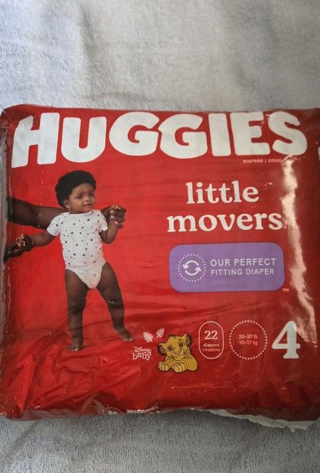 Huggies Diapers Size: 4   22 Ct.