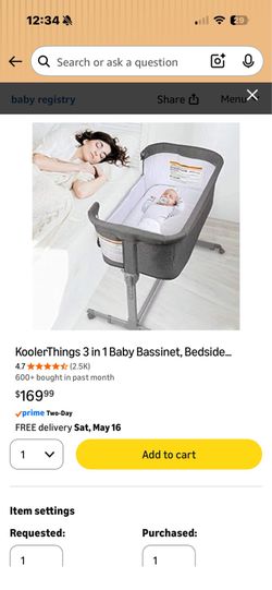 Bedside bassinet