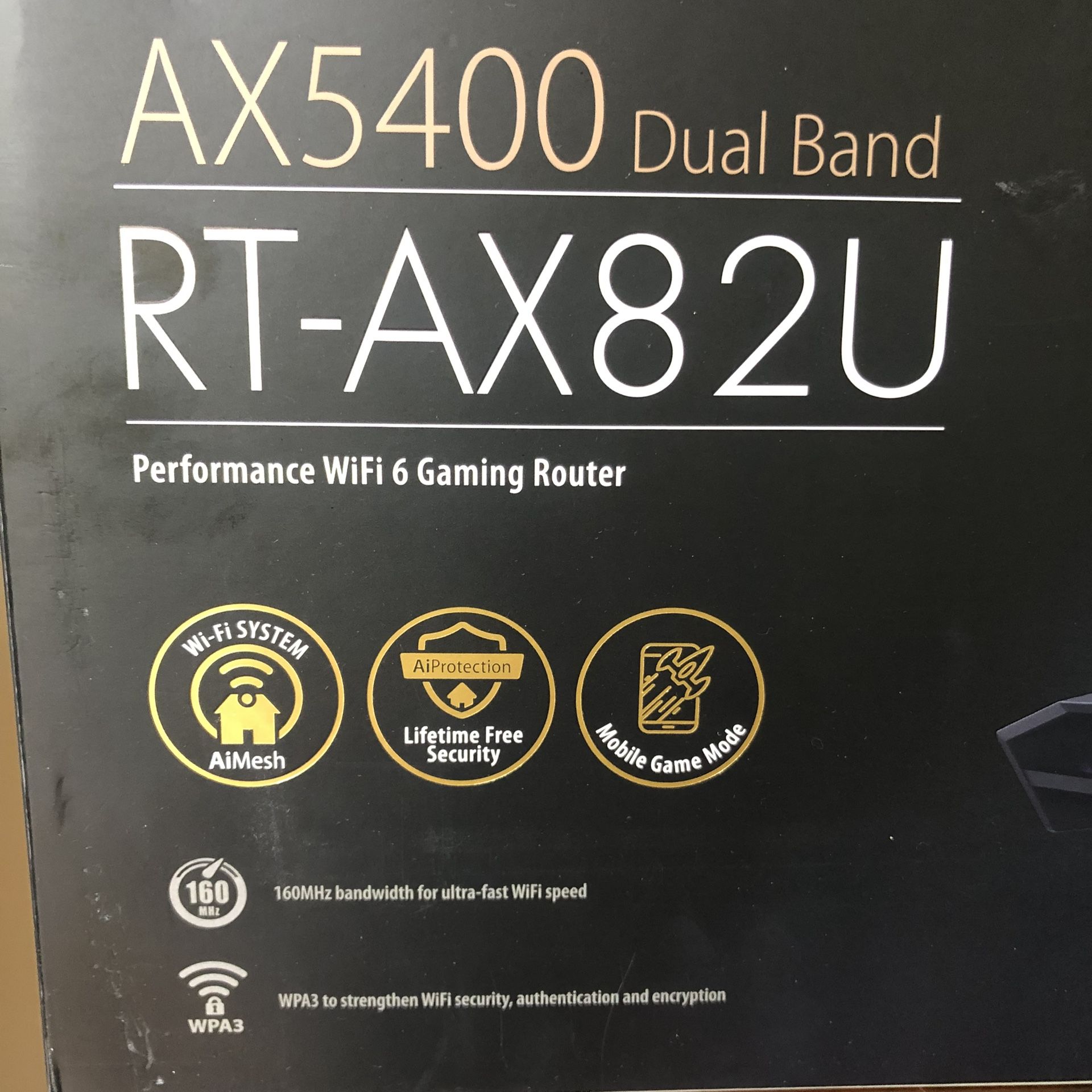Asus WiFi 6 Gaming Router - RTAX82U Valued at $350!