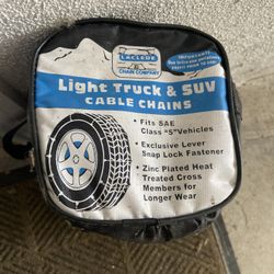 Laclede Light Truck And SUV Cable Tire Chains Fits SAE Class "S" Vehicles Used Set