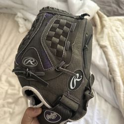 Rawlings ST1250FPUR BB/SB Glove Black 12 1/2" 
