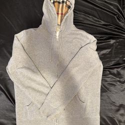 Burberry Grey Zip Up