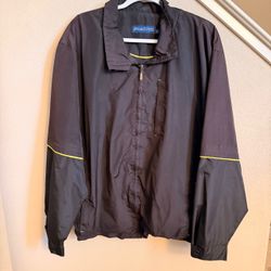 PGA Tour Sz XL Men Black Windbreaker Jacket