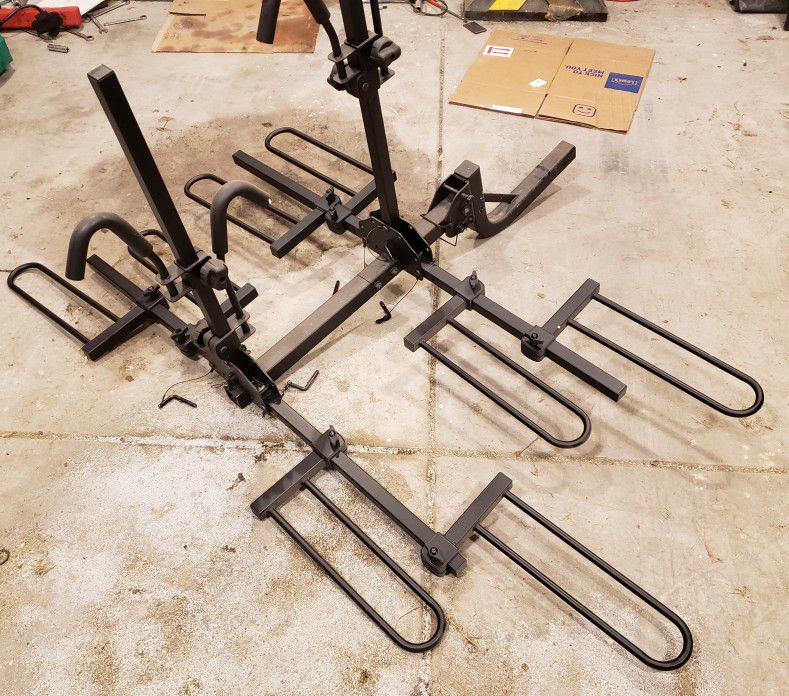 Curt Tray Style Hitch Mounted Bike Rack Carrier Holds 4 Bikes