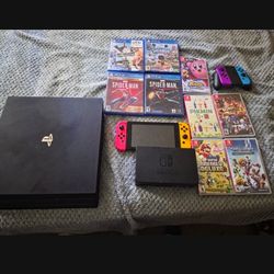Ps4 + Switch + All Cords And Controllers