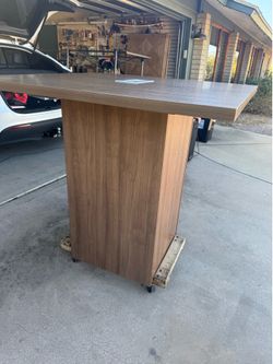 Square high top office table