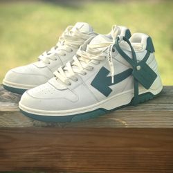 Off White Out Of Office - White And teal Size 44