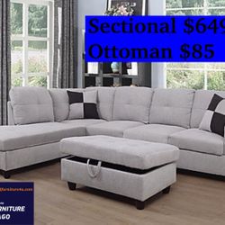 DELIVERY FREE- Brand New Sectional Sofa Couch 