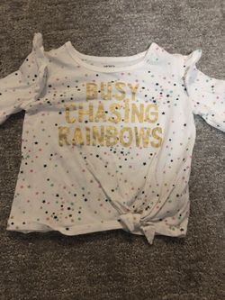 Carters sized 2T long sleeved cotton shirt.