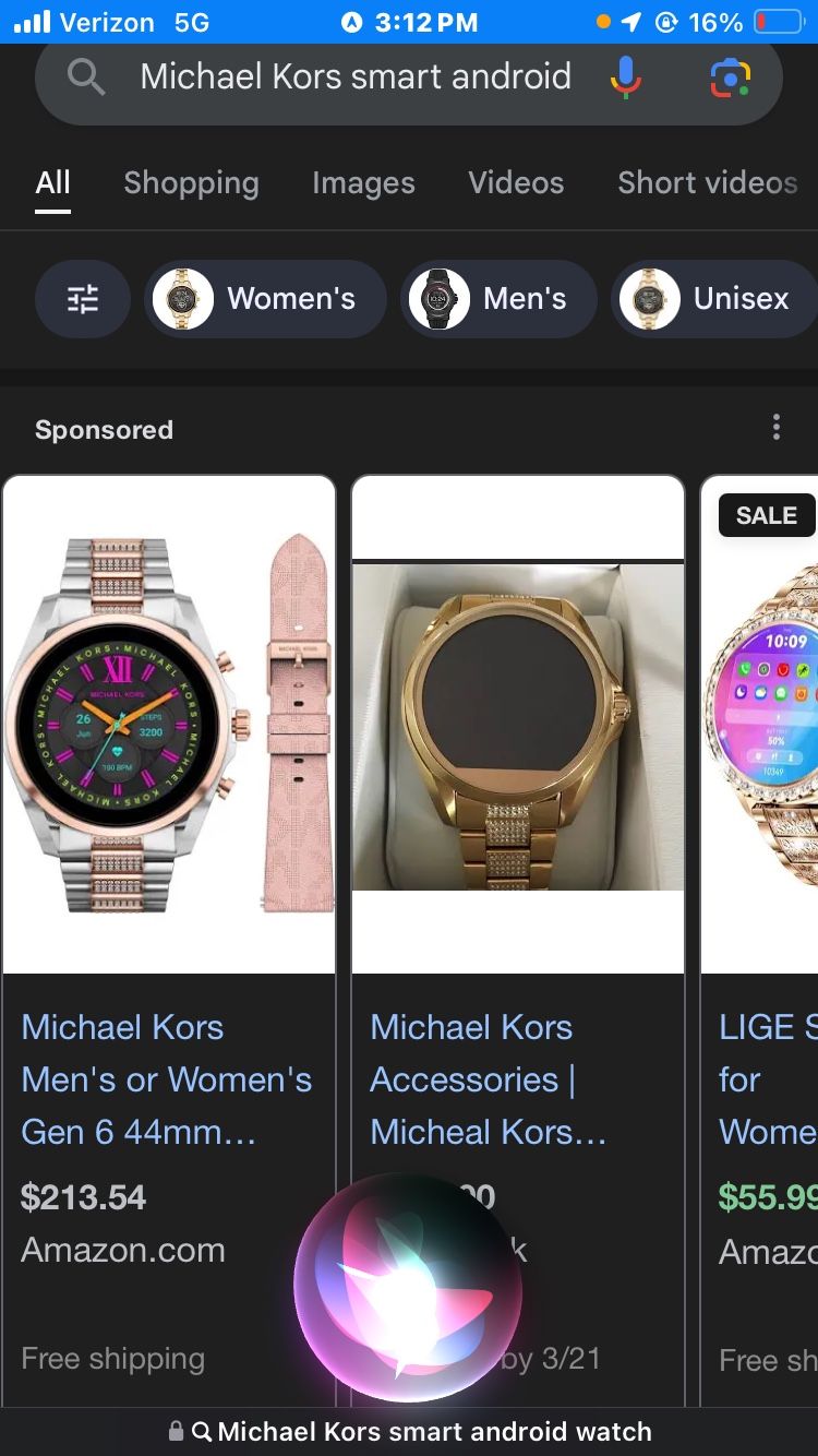 Micheal Kors Android Smartwatch