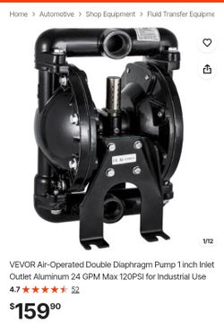 VEVOR Air-Operated Double Diaphragm Pump