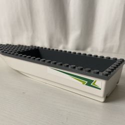 Lego City Boat 2017 Sailboat Rescue 92710c01pb05 Hull 28x8 Lime Arrows On Sides (Rare Collectors Item!)
